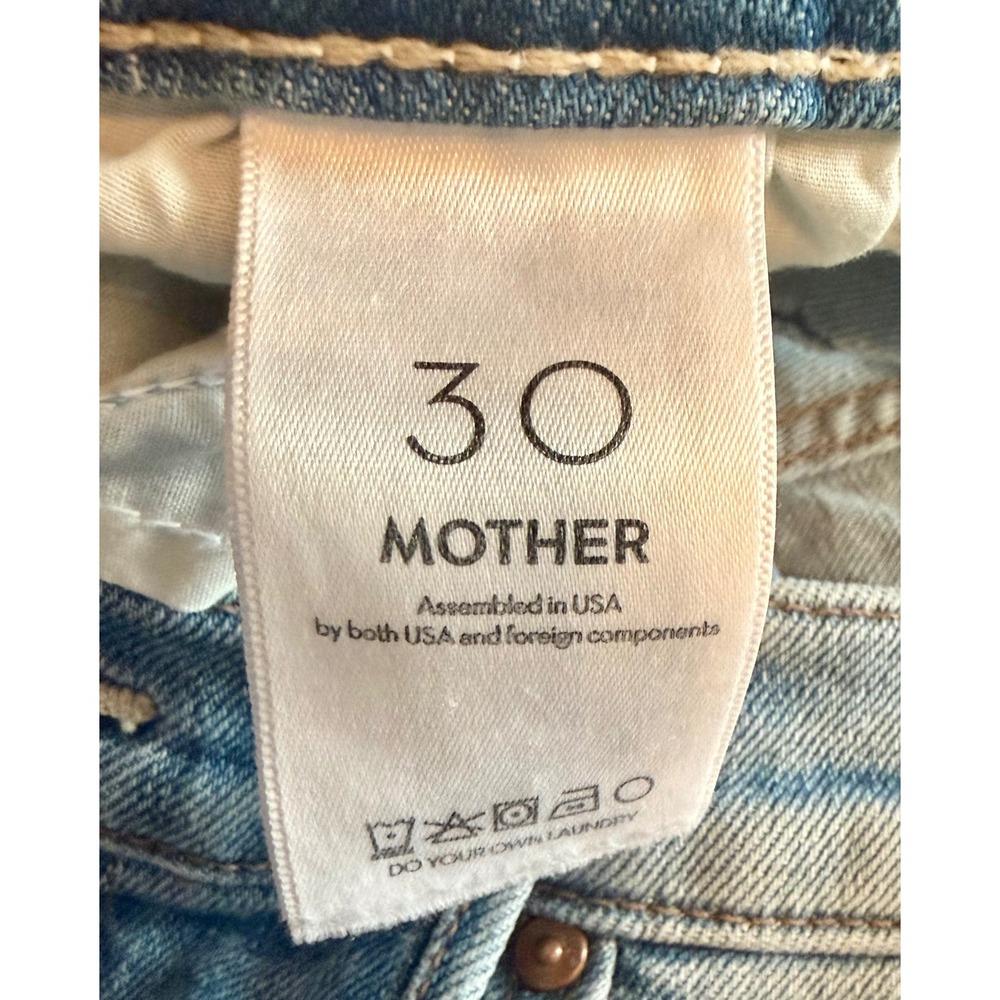 MOTHER The Insider Fray Bootcut Jeans Sneak Peek Wash Size 30 NWT Flaw - Picture 4 of 8
